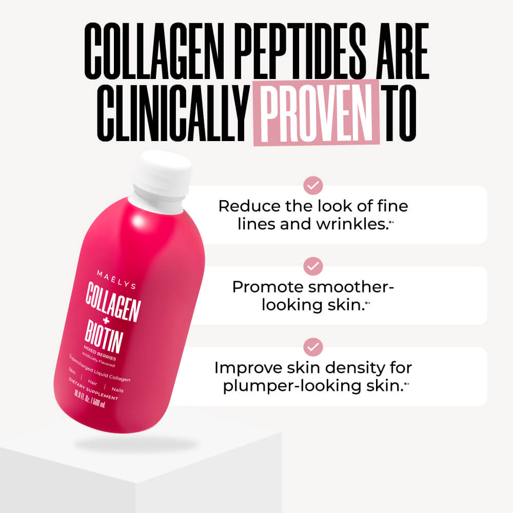 Super Charged Liquid Collagen + Biotin (Mixed Berries)